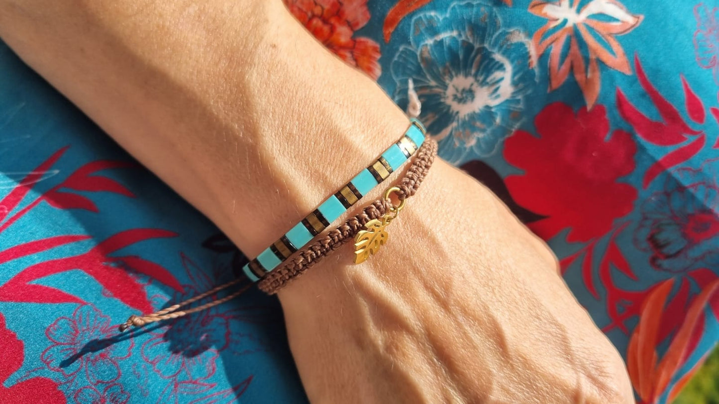 Bracelet épais breloques