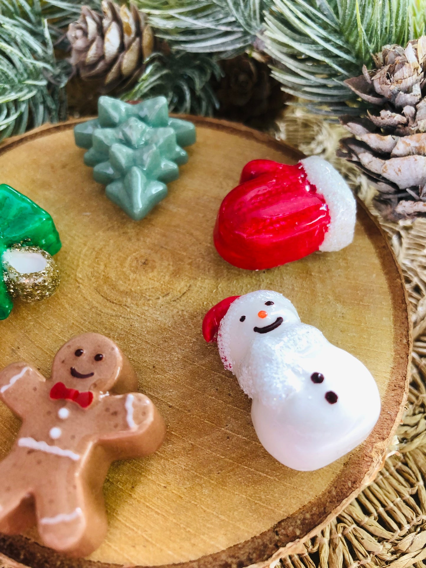 Lot de 5 magnets de Noël | aimants à frigo